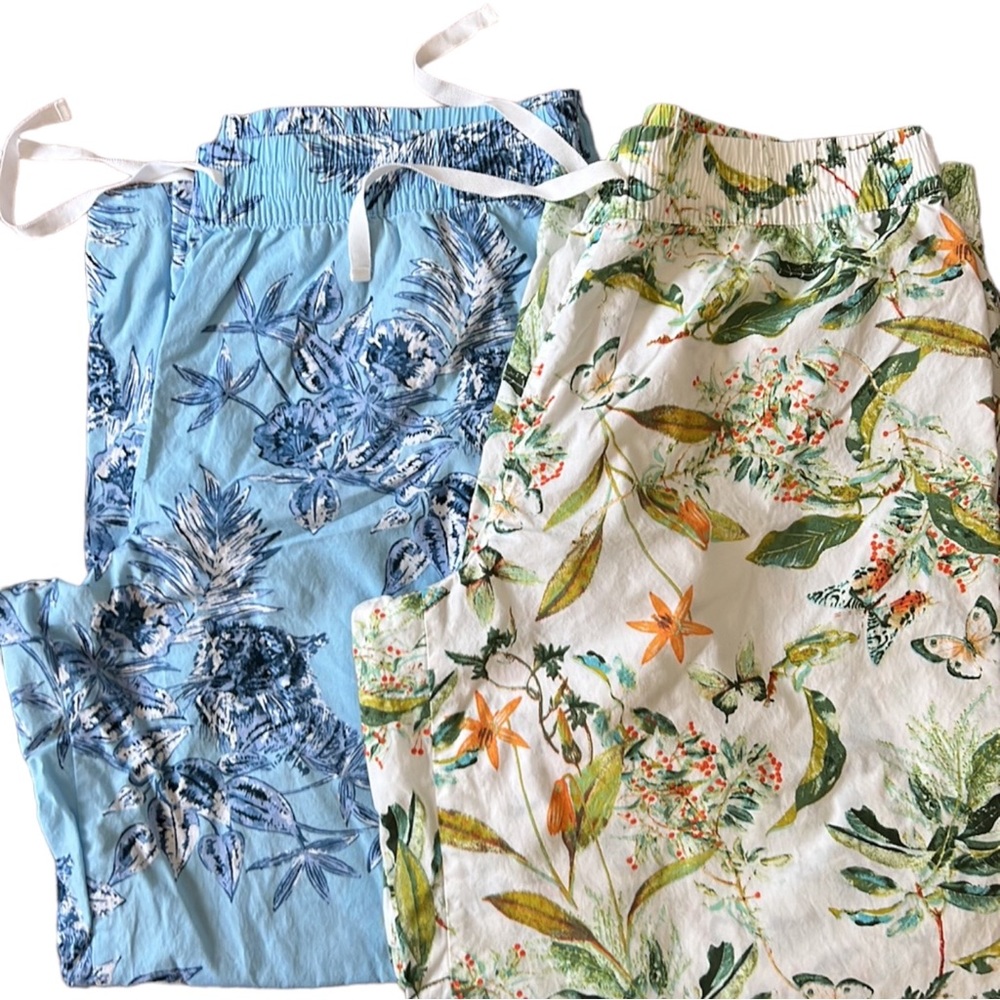 Poplin pj pants- Gap Body- 2-pair.